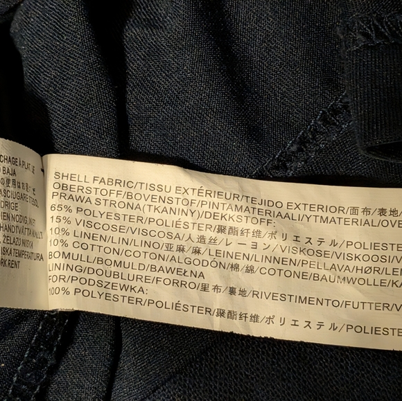 Moon River Navy Eyelet Puff-Sleeve Tie-Waist Maxi Dress - Picture 7 of 8